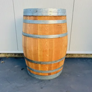 Eikenhouten wijnvat 225 liter, geolied met lijnolie