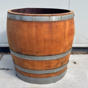 3/4 Eikenhouten wijnvat van 175 liter, geolied met lijnolie