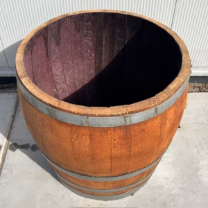 3/4 Eikenhouten wijnvat van 175 liter, geolied met lijnolie