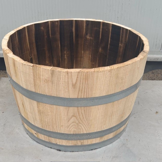 Half kastanjehouten portvat 80 liter, ongeolied