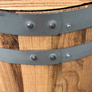 Kastanje houten Portvat 160 liter met deksel, geolied met lijnolie