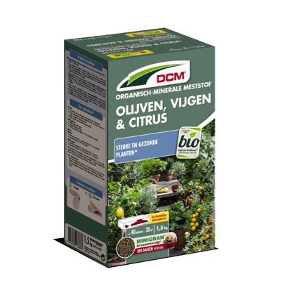 DCM organische olijven, vijgen & citrus meststof 1,5 kg