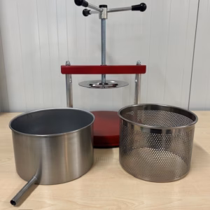 Fruitpers 20 cm 6,5 liter RVS