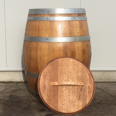 Wijnvat eiken 300 liter met los deksel geolied