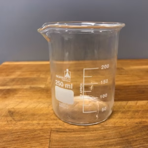 Bekerglas, laag, borosilicaatglas 250ml