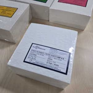 Filterplaat 20 x 20 cm Grof V0, 25 stuks