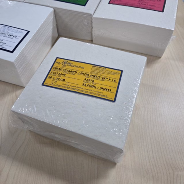 Filterplaat 20 x 20 cm fijn V16 per 25 stuks