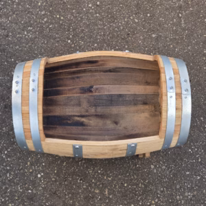 Liggend kastanje portvat 50 liter met onderstel, geolied