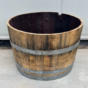 Half eikenhouten wijnvat 112 liter old look