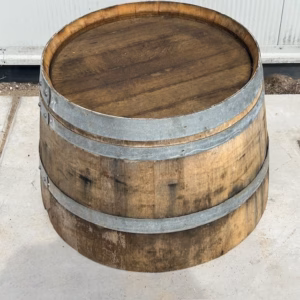 Half eikenhouten wijnvat 112 liter old look