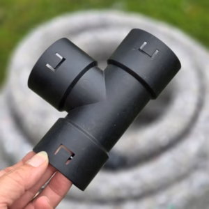 PP klik T stuk voor drainageslang 50 mm