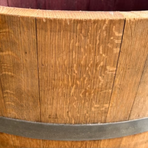 Half eikenhouten wijnvat 150 liter, geolied
