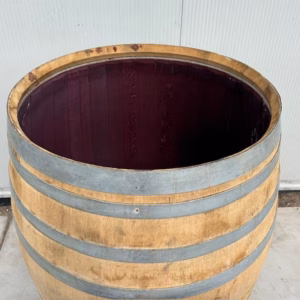 Eikenhouten wijnvat 500 liter met los deksel, ijsbad