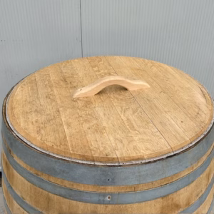 Eikenhouten wijnvat 500 liter met los deksel, ijsbad