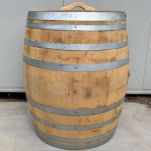 Eikenhouten wijnvat 500 liter met los deksel, ijsbad