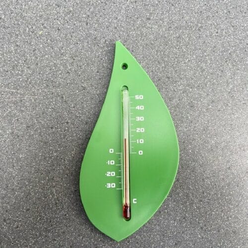 Nature Muurthermometer Boomblad groen