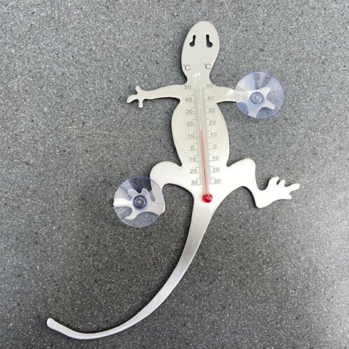 Nature Muurthermometer Salamander RVS