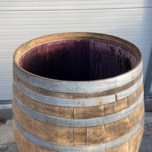 Eikenhouten wijnvat 500 liter met los deksel, ijsbad