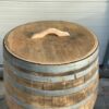 Eikenhouten wijnvat 500 liter met los deksel, ijsbad
