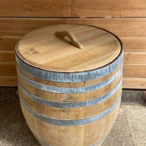 Eikenhouten wijnvat 400 liter met los deksel