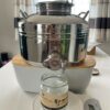 Honingvat RVS 10 liter met snijkraan merk Sansone