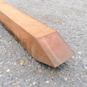 Paal hardhout 70x70 mm x 250 cm (Azobe)