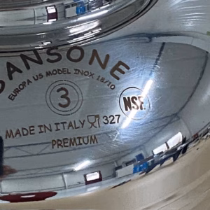 Olijfolievat RVS 3 liter met kraan merk Sansone JEWEL serie