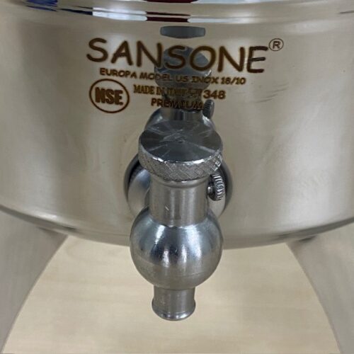 Olijfolievat RVS 5 liter met kraan merk Sansone JEWEL serie