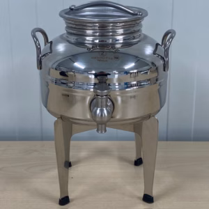 RVS gelamineerd onderstel voor 2 en 3 liter RVS olijfolievaten Sansone