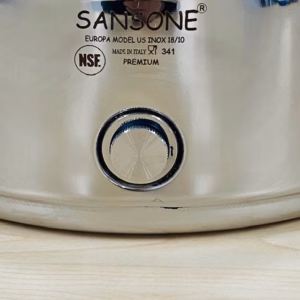 Gistingsvat 10 liter van RVS met waterslot Sansone