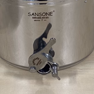 Honingvat RVS 15 liter met snijkraan merk Sansone