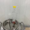 Gistingsvat 10 liter van RVS met waterslot Sansone