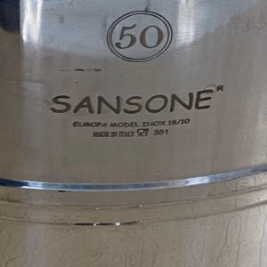 Honingvat RVS 50 liter met snijkraan merk Sansone
