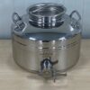 Honingvat RVS 10 liter met snijkraan merk Sansone