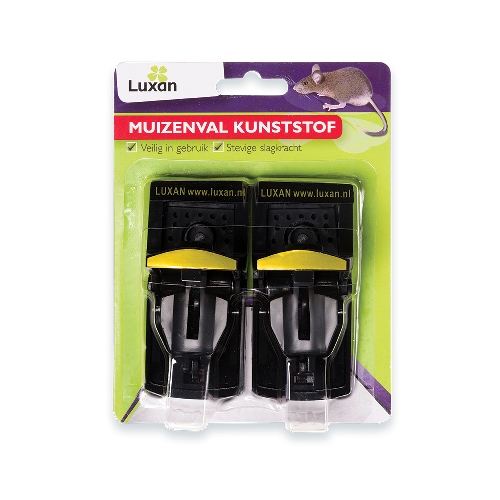Luxan Muizenval Kunststof 2 st