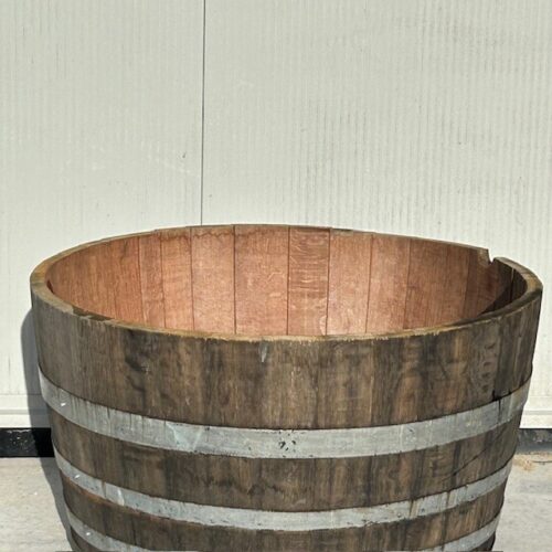 Half eikenhouten wijnvat 200 liter old look