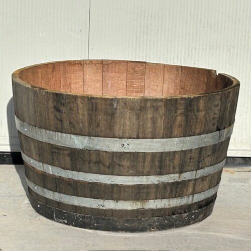 Half eikenhouten wijnvat 200 liter old look