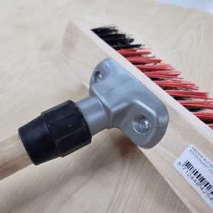 X bezem, buitenbezem 30 cm rood-zwart compleet met steel 160 cm