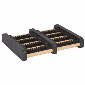 Dubbele voetenveger robuuste kunststof uitvoering