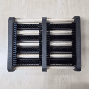 Dubbele voetenveger robuuste kunststof uitvoering