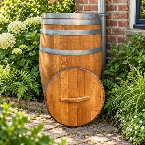 225 liter regenton met deksel